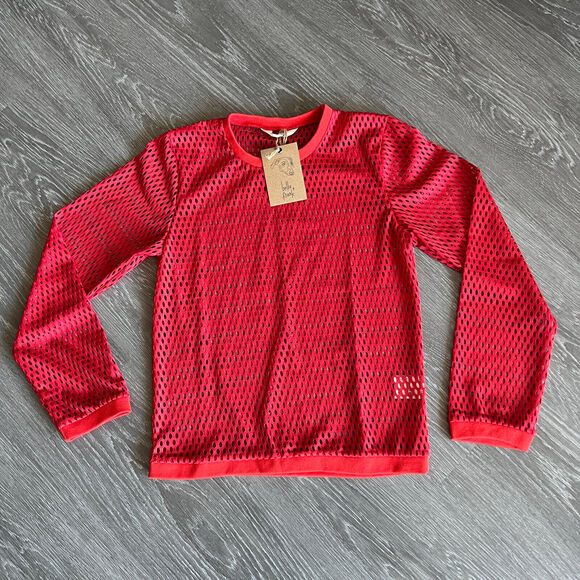 Bella + Frank Mesh Shirt Kids 10 Years Red - Picture 1 of 9